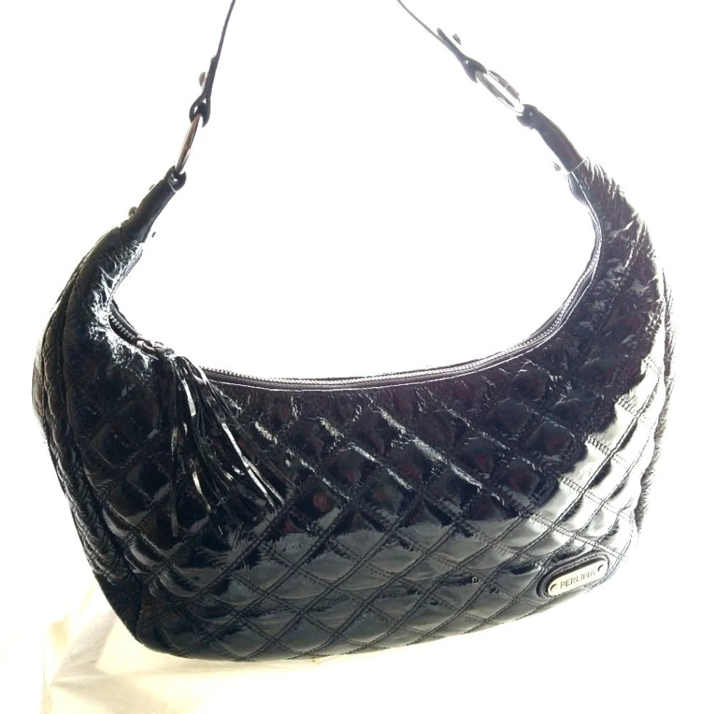 Perlina Quilted Vegan Leather Shoulder Bag 🌹 - Picture 2 of 13